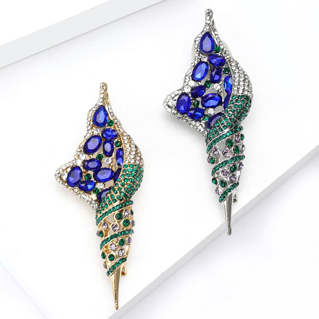 Fashion Rhinestone Conch Brooches for Women Unisex Enamel Ocean Series Pins Friend Event Party New Gifts Jewelry Decoration