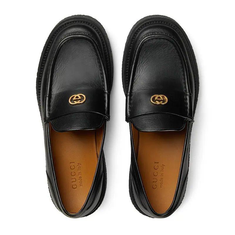 Gucci Menen Interlocking G-plaque Loafers 759274 AABVN 1000