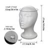 Portable Female Styrofoam Foam Mannequin Manikin Head Model Hat Glasses Wig  Jewelry Salon Display Stand Rack Shooting Props