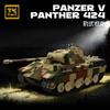 New product TK2 building toy - Leopard-style armor Tiger-type tank military model - educational assembly toy - gift