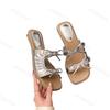 Fashion Woman Slippers Summer 2025 Outdoor Beach Slipper Comfortable Fashion Butterfly-Knot Wedges Elegant Women Shoe Sandalias De Mujer