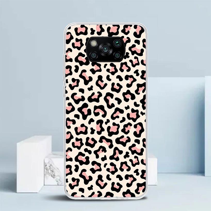 Leopard Print Phone Case For Xiaomi Poco F7 Ultra X5 X6 X7 Pro M7 Redmi 15C 15 13C 13 12C 12 10C 10 10A 9 9C 9A 9T Cover Poco X7