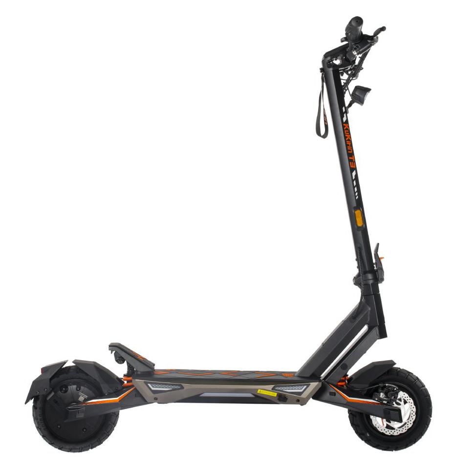 KuKirin T3 Adult Folding Electric Scooter, 800W Motor, 48V 15.6Ah Battery, 10‑Inch Vacuum Tires, IP54 Waterproof Rating