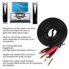 For 2RCA To Double 6.35 Interface Audio Guitar Line Dual Male Jack Cable