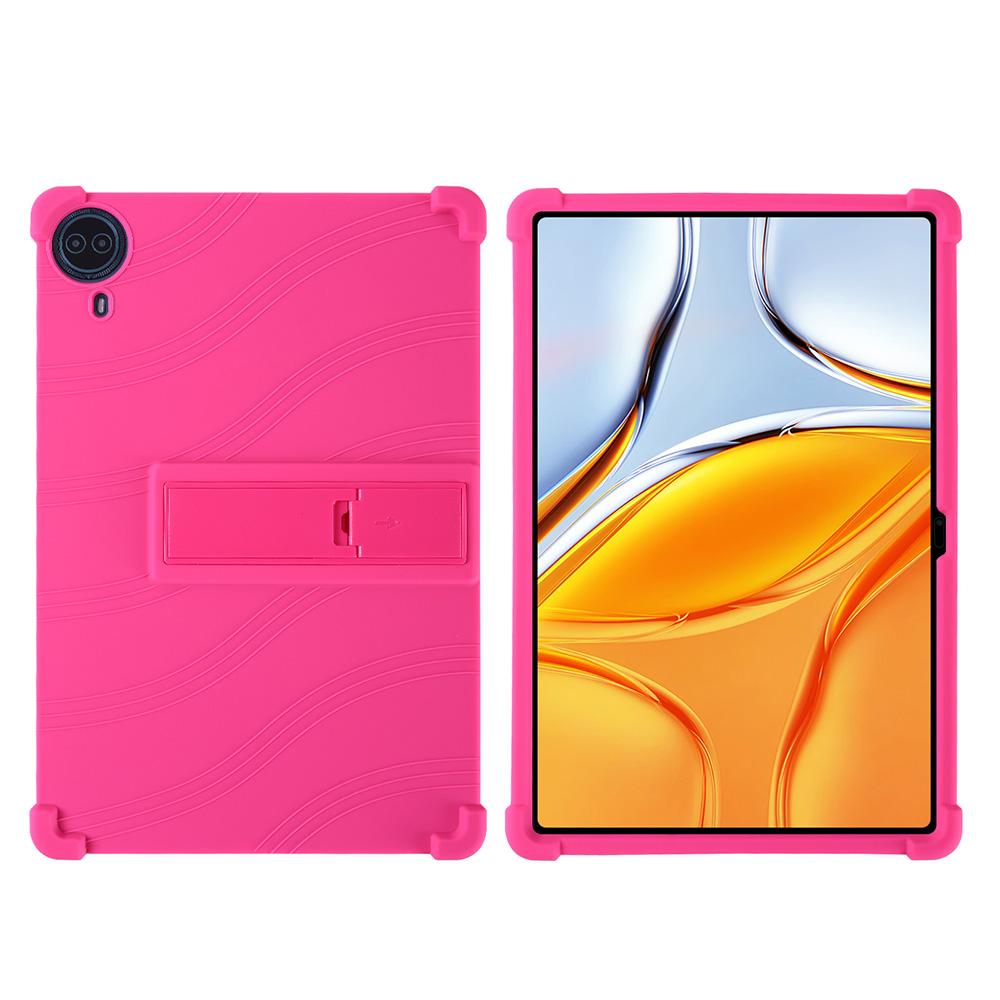 

For Teclast T70 Case Adjustable Kickstand Silicone Tablet Protective Cover Rose