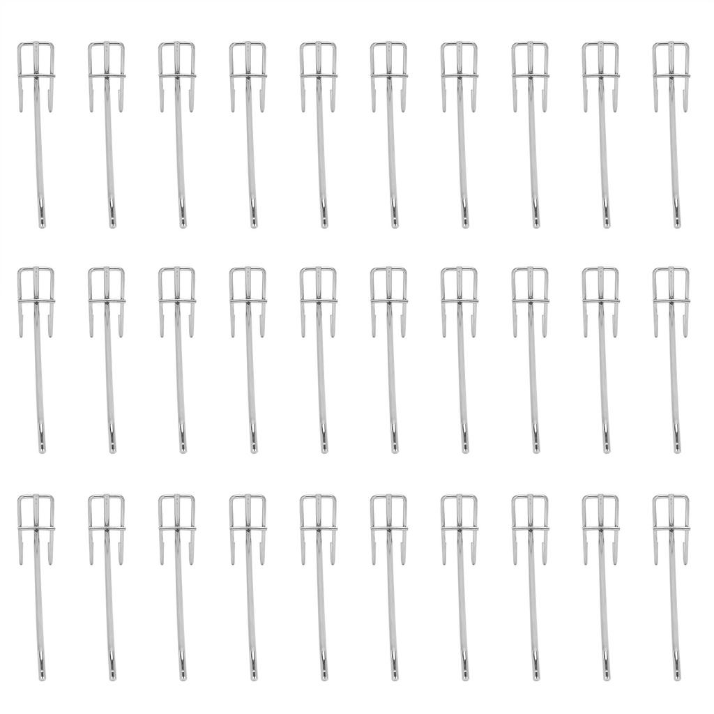 30pcs Supermarket Hook Iron Grid Shelf Hook Jewelry Display Shelf Hook 3.5mm Thickness20cm / 7.9in