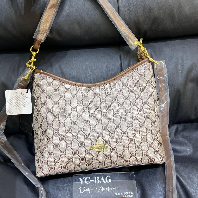 Retro Printed Women's Tote Bag New Shoulder Underarm Crossbody High-end Handbag Bag Versatile