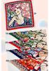European and American silk scarves retro-printed paisley pattern 71 square scarf bag head versatile scarf