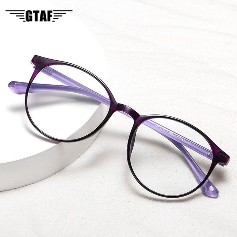 Round Reading Glasses Women Anti Blue Light Hyperopia Glasses Men Fashion Diopter Eyewear Farsighted Eyeglasses +1.0 To +4.0