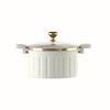 Casseroles de Cuisine en Émail Grande Capacité Double Poignée Cocotte Antiadhésive Multifonctionnelle Pot Domestique Pots Adaptés Pour La Cuisine