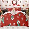 Homewish Gingerbread Nutcracker Duvet Cover Set For Kids Girls Merry Christmas Quilt Cover Set Happy New Year Gifts Bedding