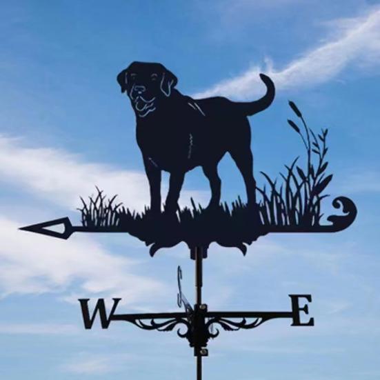 Animal Weather Vane Metal Roof Mount Animal Wind Indicator Easy Installation Weatherproof Weather Vane for Patio Sheds Yard Decor