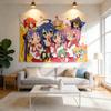 1pc L-Lucky Star Maid Tapestry,Kawaii Colorful Anime Girl,Soft Durable Fabric,Bedroom Dorm Decor,Cute Anime Fan Home Decor