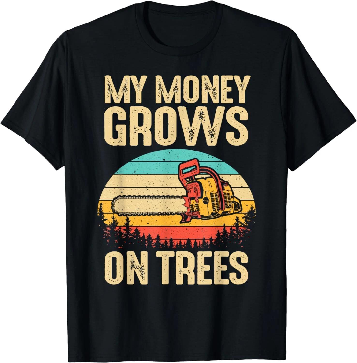 Funny Arborist Logger Gift Men Cool Tree Climber Lumberjack Tee Unisex T-Shirt L