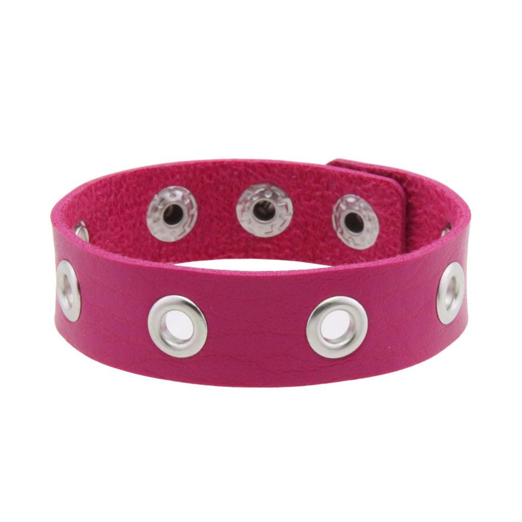 Comfortable Bracelet Punk Bracelet Stylish Statement Bracelet Fashionable Women Bracelet PU Texture for Everyday