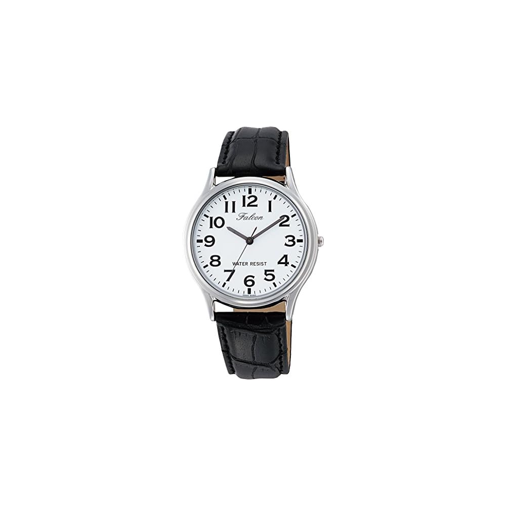 Citizen Q&Q Analog Waterproof Watch Leather Strap Q998-304 Men's White