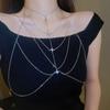 Zircon Geometric Multi-Layer Necklace - Niche Style, European & American Luxury Body Chain