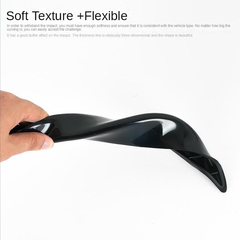 2Pcs Car Bumper Protector Guard Corner Anti-Scratch Anti-collision Decorative Protection Strips Front Rear Bumpers Car