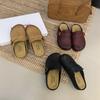 2025 New Platform Women's Shoes Bag Head Half Slippers