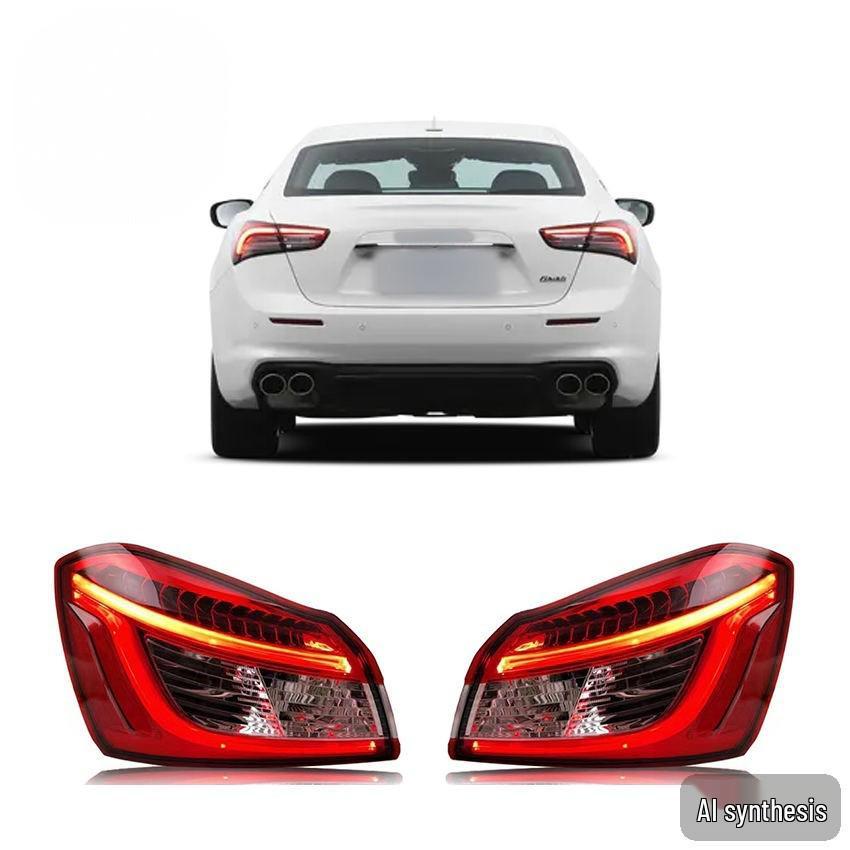 Compatible Rear Taillight for Maserati Ghibli 2014-2017 (Part Numbers: 670008482, 670008481) ABS