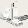 Transparent For MagSafe Card Sleeve 2 Card Slots Shockproof Magnetic Stand Card Holder Ultra-thin for iphone 17/16/15/14/13/12