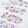 50PCS Rhinestones Nail Decorations Colorful Rhinestones Nail Art Charms Irregular Nail Art Decorations for Nail Design