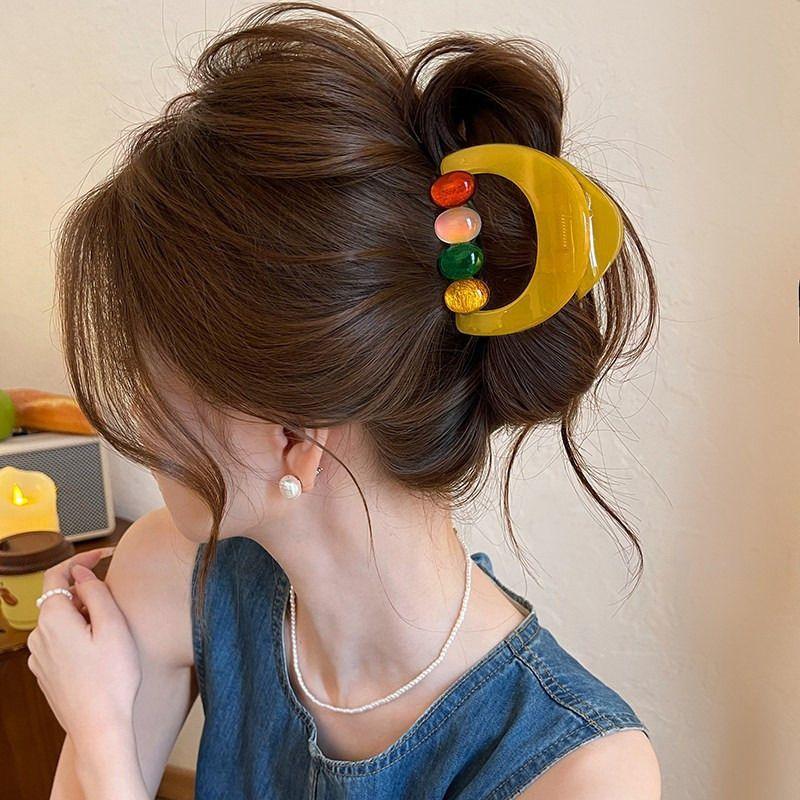 Large Hair Claws For Women Big Hair Clip Adults Hair Accessories Shark Claws For Ponytail Bun Daily Hairstyle