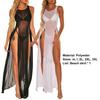 Swimsuit Cover Up Breathable See-through Mesh Solid Color Beach Cover Up for Swimming Pool
