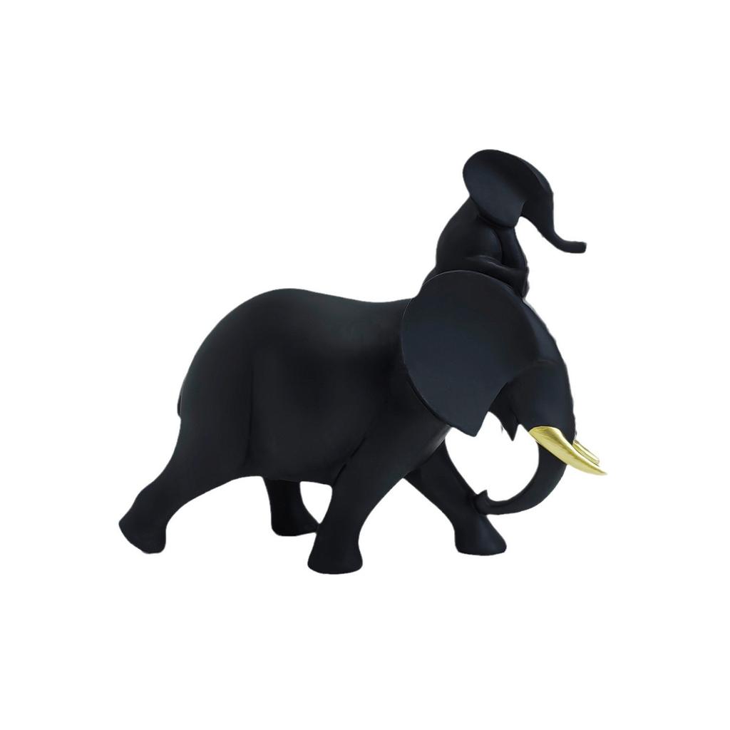 Modern Simple Mother and Son Elephant Resin Crafts Living Room Home Decoration Wine Cabinet Study Room Decoration Gift