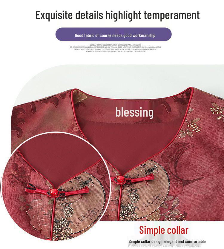 Women's Tang Suit Vest: Spring/Autumn Style for Middle-aged/Elderly, Grandma/Mother's Cardigan