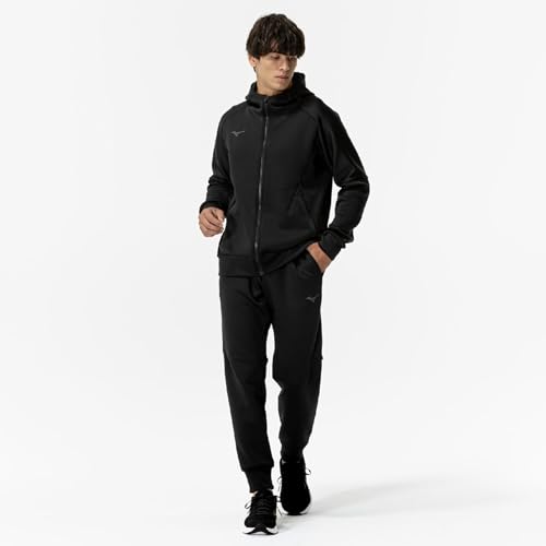 Training Wear Stretch Sweatpants, Easy To Move In, 32MDC050, Unisex, Black, Size L