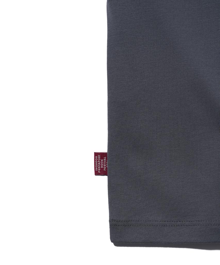 YOUHEE 2026 Pentaport Star Lettering T-Shirts Charcoal