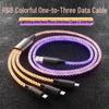 RGB Gradient Multi-Connector Fast Charging Cable with Running Light