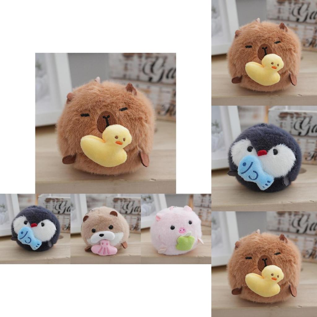 Whimsical Penguin Plush Toy Keychain Soft Fluffy Bag Charm Perfect For Kids And Gifts