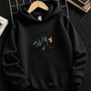 Unisex Dětská Volná Ležérní Mikina – Potisk Městských Památek – Univerzální Podzimní Vrchní Díl – Trendy Streetwear Styl