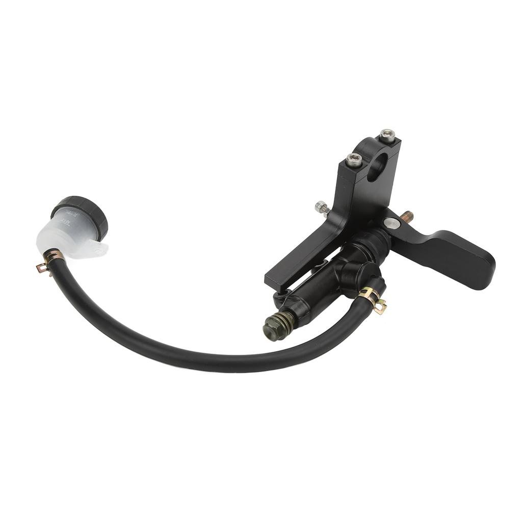 Motorcycle Thumb Brake Master Cylinder Pump Aluminium Alloy Black Universal Modification