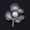 Alloy Retro Brooch, High-End Light Luxury Clothing Accessories, Camellia Brooch, Pearl Brooch, Pin Jewelry