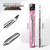 Double-Ended Stainless Steel Cuticle Pusher – Mirror Finish Nail Remover Tool