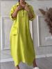 Women's Halter Neck Dress with Ruffled Collar, Knee-Length, Casual Summer Dress, Multiple Colors