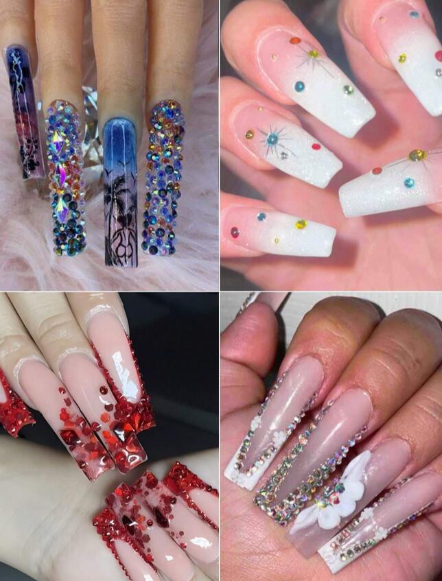 12Grids(6000pc) 3D Resin Nail Art Rhinestones+Tools 2mm Brilliant Diamond Nail Charms DIY Clothes Phone Case Manicure Accessory