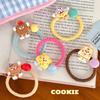 5PCS New Cute Cartoon Candy Bean Hair Rope Hair Clip, Sweet Girl's Heart Rope, Elastic Band, Versatile Hair Accessory