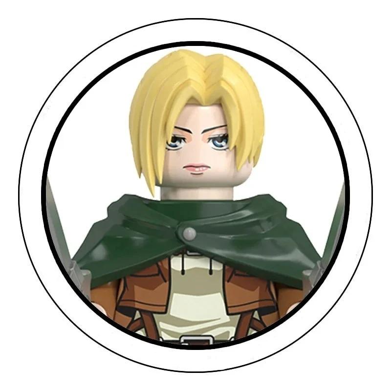 Blind Box Building Blocks Mini Model Figures Attack on Titan Levi Ackerman Eren Mikasa Giant Annie Halloween Christmas Gifts Toy