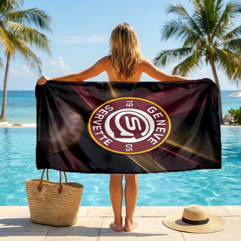 Servette FC stampa Asciugamano da Spiaggia Quick Dry Microfibra Assorbente Portatile da Viaggio Asciugamano per Nuoto