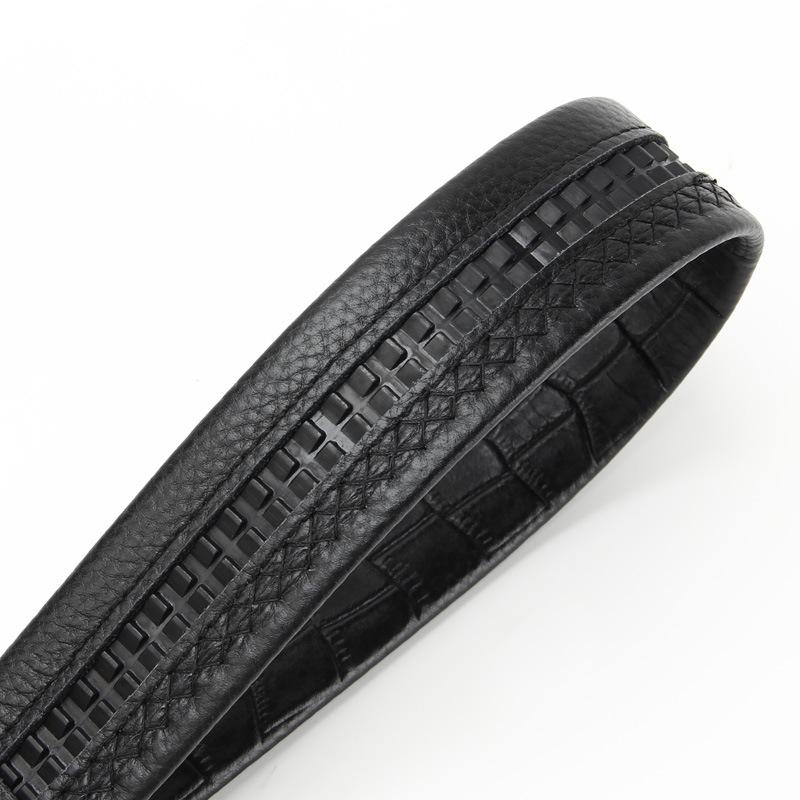 Curea din piele de vacă cu strat superior față-verso Corp de curea cu cataramă automată pentru bărbați Curea din piele de vacă cu margine dublă embosată