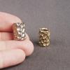 Brass Hammered Spacer & Barrel Beads: Pendant, Paracord & Keyring DIY Accessories