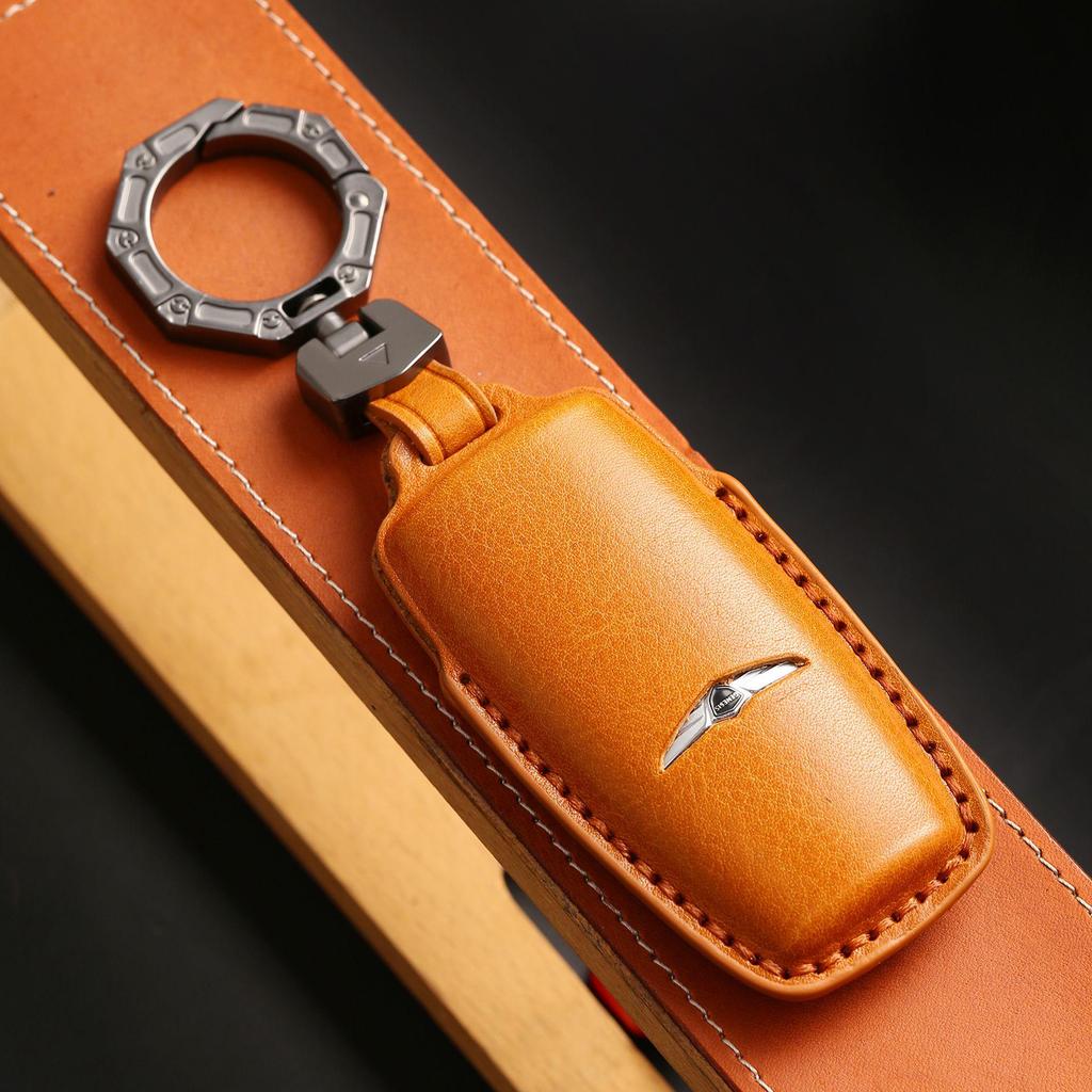 Premium Leather Key Cover for Genesis GV80