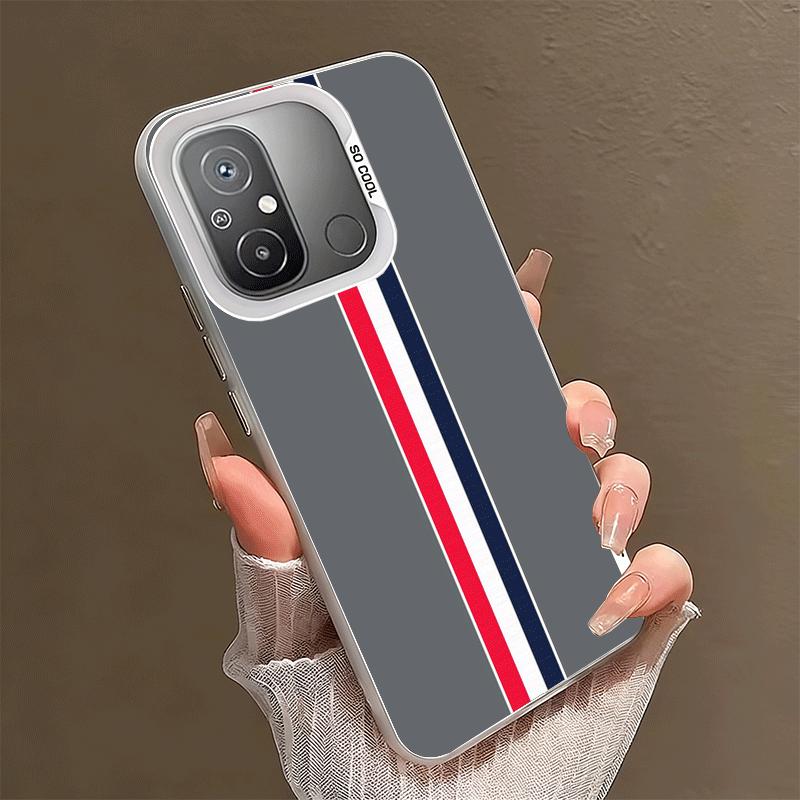Luxury Sports Line Cool Stripe Soft Phone Case for Xiaomi Redmi 15C 15 14C 13C 12C Poco X5 X6 X7 Pro X3 F8 F7 Ultra M8 13 12 Cov