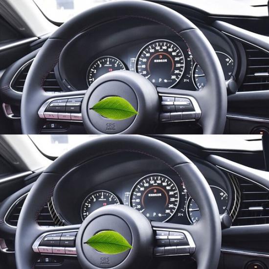 Carbon Fiber Driver Dashboard Meter Frame Edge Cover For Mazda 3 Axela -2024