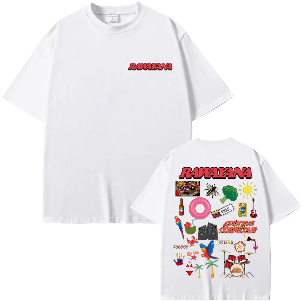 Rawayana ¿Donde Es El After Album Tour T Shirts Unisexs Clothes Fashion Harajuku Tshirt Unisex Summer Tops Loose T Shirt Streetwear
