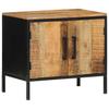 Nightstand Set of 2 Brown and Black 50 x 30 x 45 cm